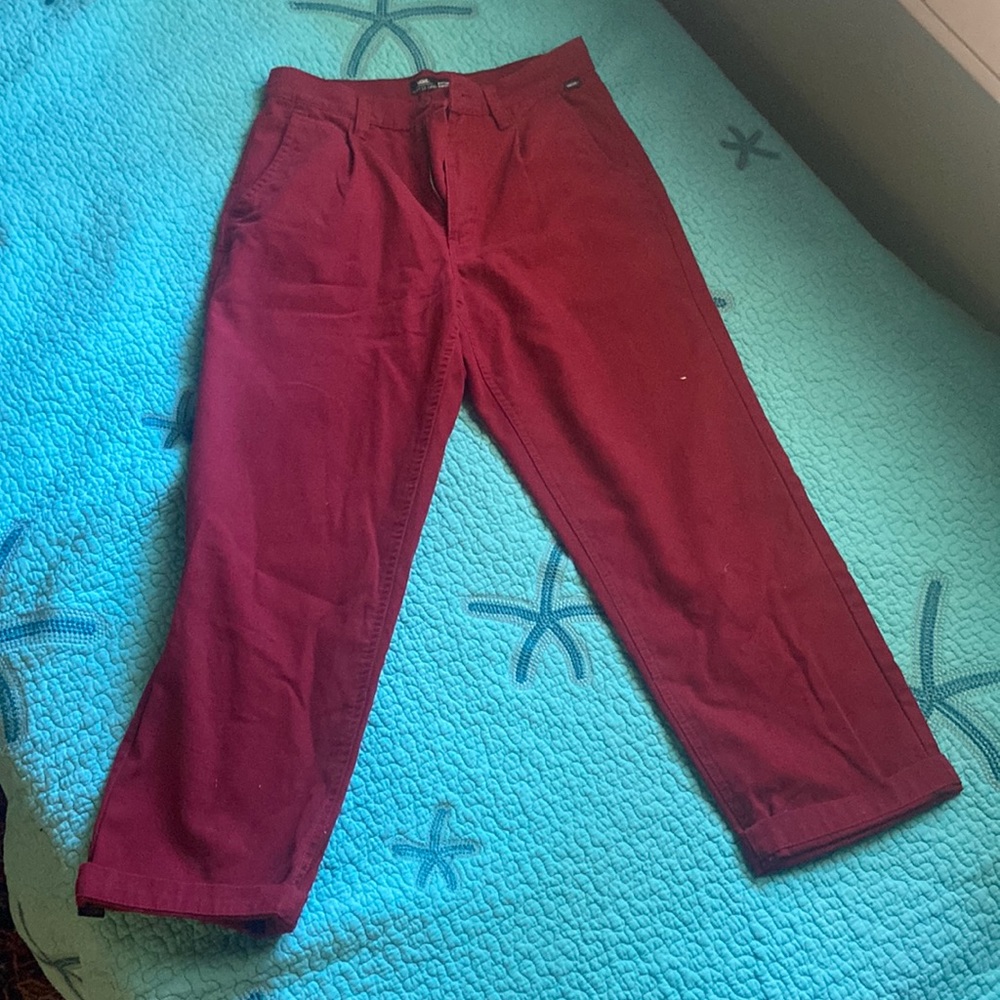 Vans red chinos